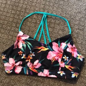 Hawaiian Print - Light Support - Sports Bra